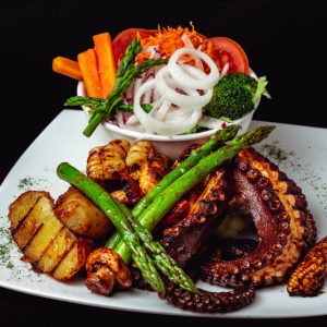 Fried octopus